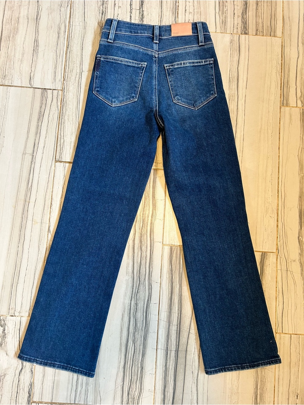 Like New PAIGE Atley Ankle Flare Cropped High Rise Stretch Jeans - Picture 4 of 16